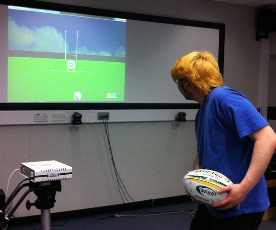 Virtual Environment for Rugby Skills Training